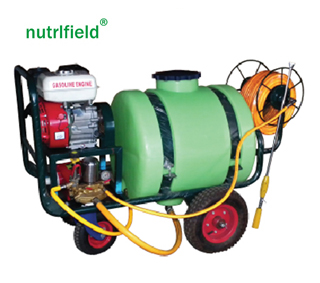 China Machinery Tank Trolley Sprayer Machine High Pressure Gasoline Power 4 Stroke Petrol 120L Mist Garden Sprayer